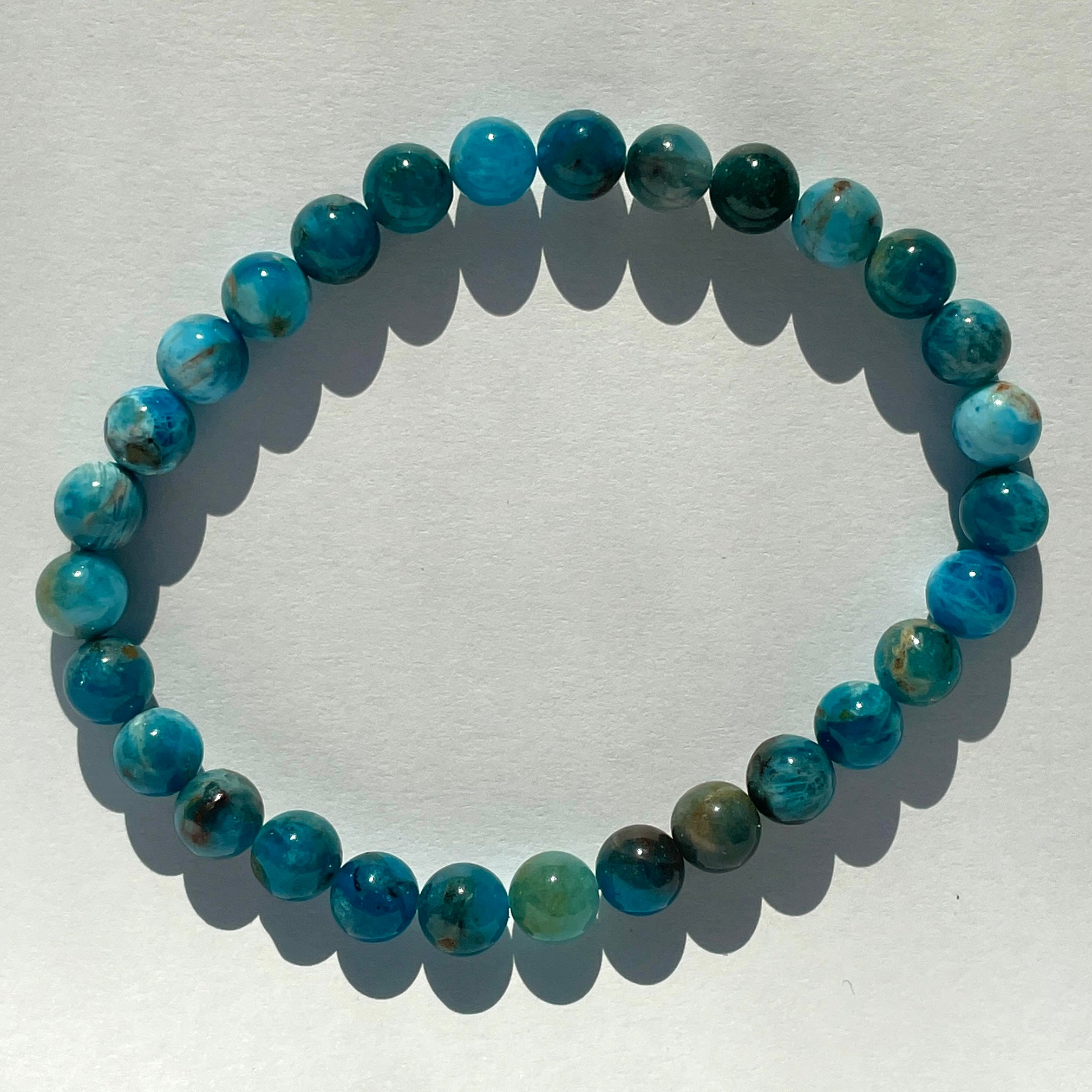 Apatite Beads Bracelet 6mm Apatite Beads Bracelet 6mm